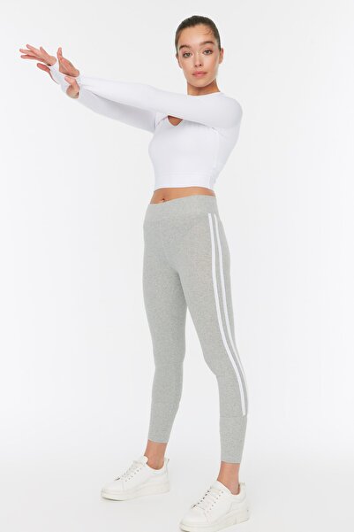 Trendyol Collection Pletené sportovní punčochové kalhoty TWOSS21TY0011 po celé délce