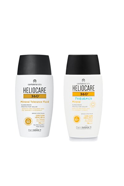 Heliocare 360 Mineral Aile Güneş Bakım Seti | Mineral Tolerance Fluid Yetişki...