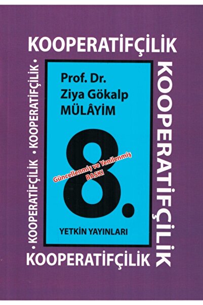 Yetkin Yayınları Kooperatifçilik-ziya Gökalp Mülayim
