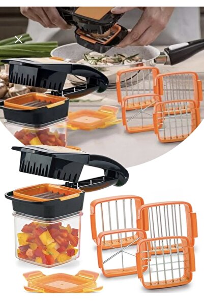 ulbay home collection Nicer Dicer Quick Pratik Patates Soğan Sebze Dilimleyici Doğrayıcı Rende Dilimleme Paslanmaz Doğrama