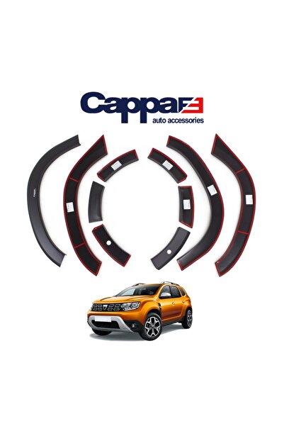 Cappafe Dacia Duster Çamurluk Dodik Seti Uv Katkılı (Abs) Mat Siyah 8 Parça 2018 Ve Sonrası