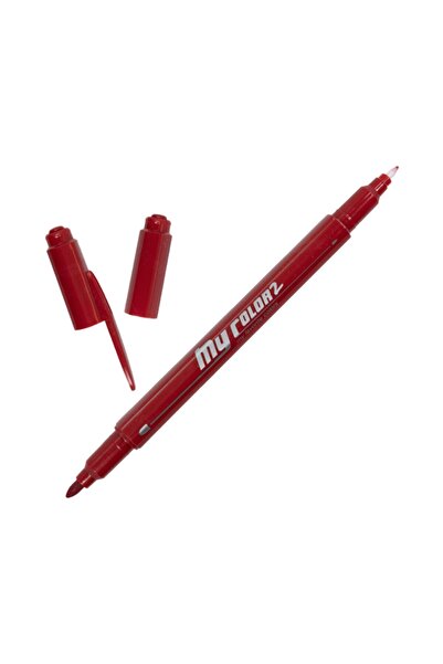 Dong-A My Color 2 Çift Uçlu Keçeli Kalem Wine No:24