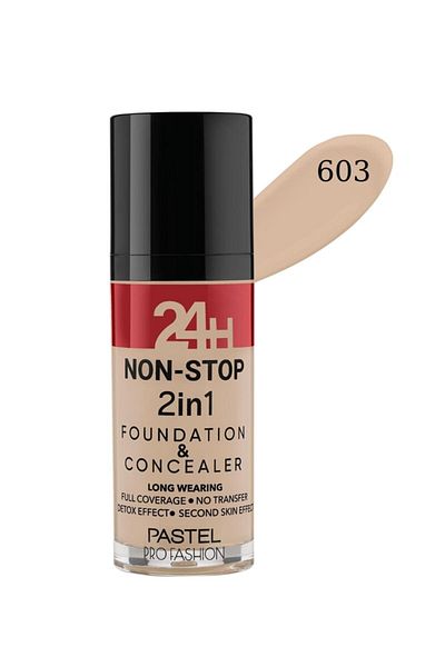 Pastel 24h Non-stop 2 In 1 Foundation And Concealer 603 - 30 ml