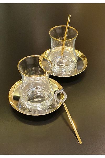 Tiamo Adora 18 Piece Tea Set - Gold