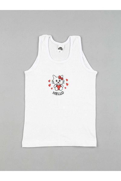 GÜMÜŞ Tricou pentru fetiță, cu bretele late, imprimat, 3026
