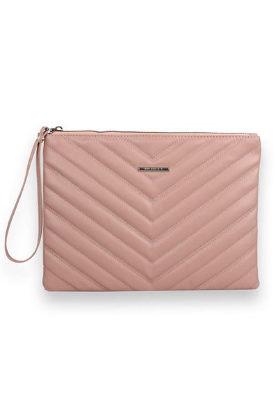 My Valice Women's Leather Hand Portfolio Bag 1615 Powder