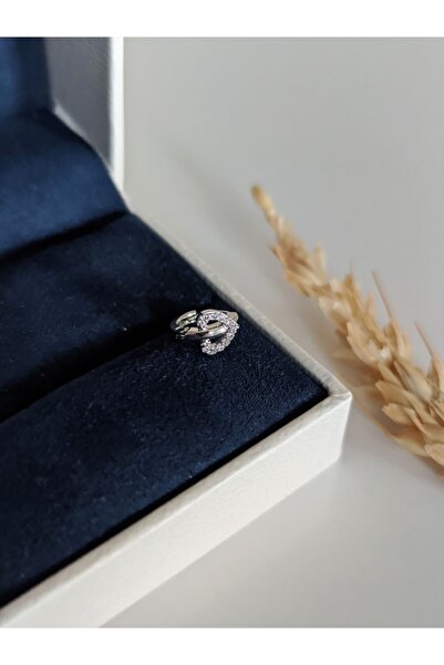 SU PERİSİ TAKI BİJUTERİ Cerrahi Çelik Gümüş Zirkon Taşlı Kalp Model Piercing ...