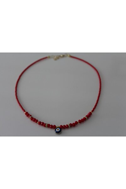 eGRAPEE قلادة نسائية مطرزة بالخرز على شكل عين الشر