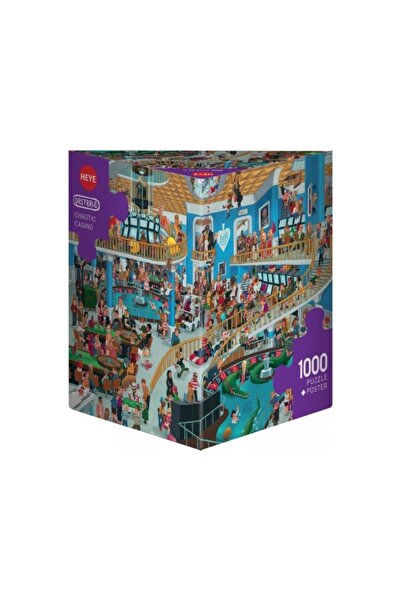 Heye Puzzle 1000 Parça Kaotik Gazino Karikatür Puzzle Üçgen Kutu