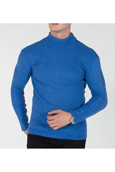TREND YAŞAR Men's Saks Turtleneck Knitwear Sweater