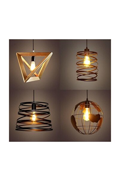 Edison St64 Flamanlı Rustik Led Ampul 10'lu Dekoratif Vintage Aydınlatma St64 10lu