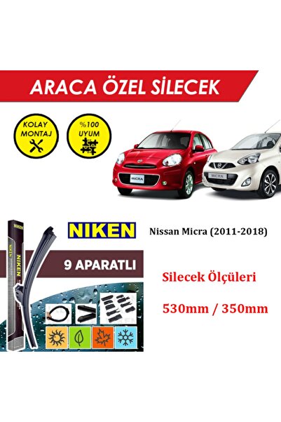 MeyZone Nissan Micra Ön Cam Silecek Takımı (2011-2018)