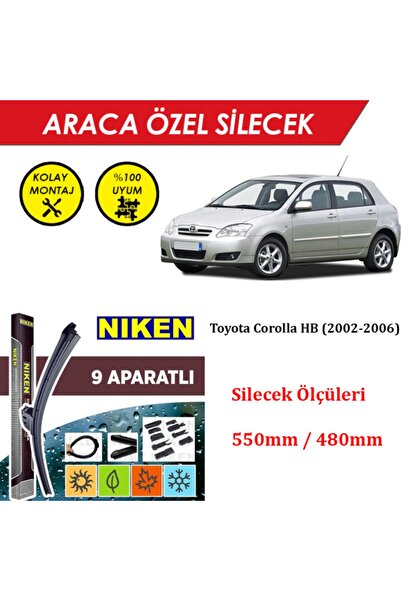 MeyZone Toyota Corolla Hb Ön Cam Silecek Takımı (2002-2006)