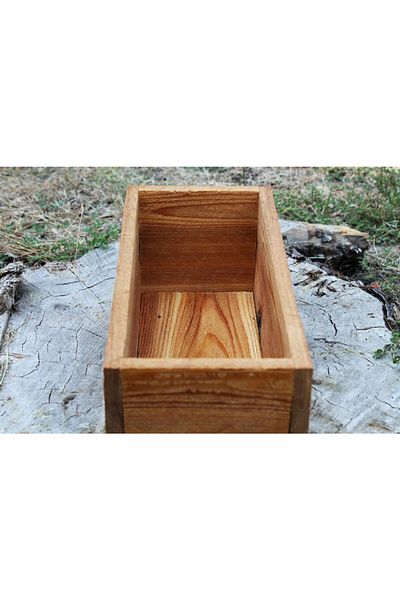 MEDWOOD Wooden Flower Pot Succulent Cactus or Organizer Multi-Purpose Box 30cm