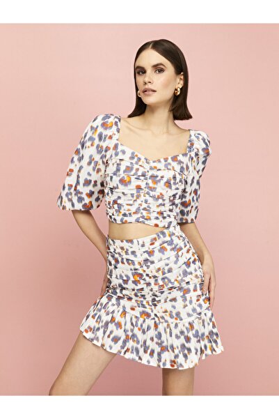 Nocturne - Leopar Desen Bluz Desenli