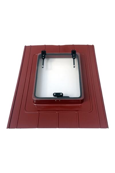 dritare Kiremit Çatı Çıkış Kapağı 2 Amortisörlü Cam Ral - 3009 Bordo
