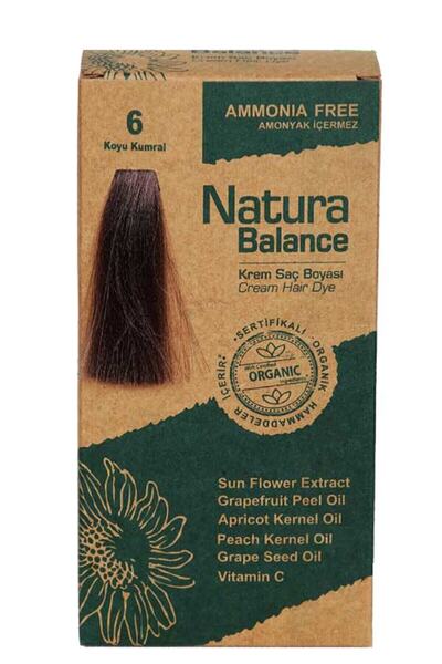 NATURABALANCE Saç Boyası Organik Sertifikalı Koyu Kumral 6 8699367127974