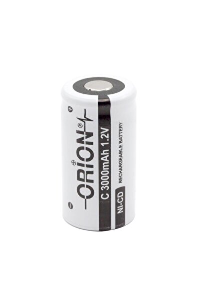 Orion 1.2v Ni-cd C Orta Boy 3000mah Şarj Edilebilir Pil