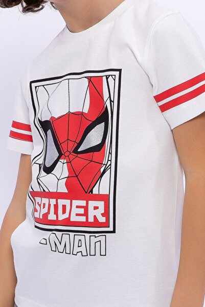 SPIDERMAN Lisanslı Krem Erkek Çocuk Eşofman Takımı