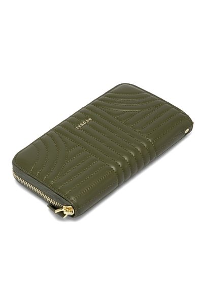 Tergan Khaki Leather Women's Wallet 05800r0r