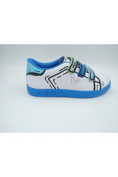 Vicco Picasso Blue White Lighted Sneakers