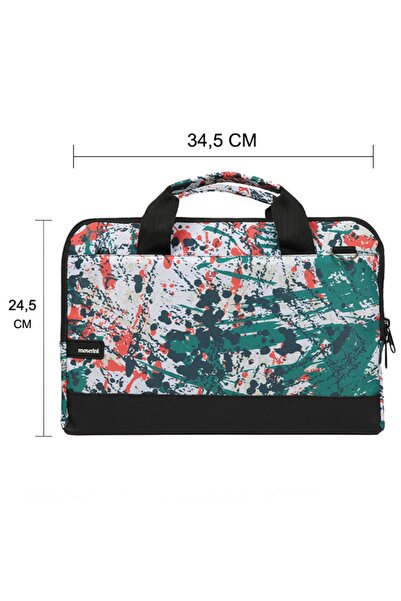 Moserini 14"-14.2" Patterned Macbook Air-pro Laptop Bag with Base Protection and Shoulder Strap - Capella