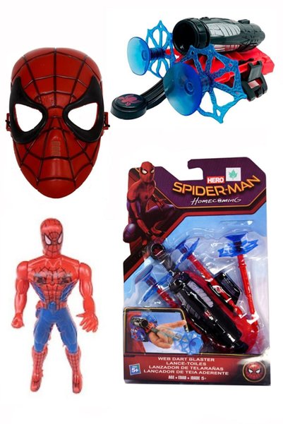 SPIDERMAN Örümcek Adam Vantuz Ağ Ok Atan Fırlatıcı Işıklı Spiderman Karakter ...