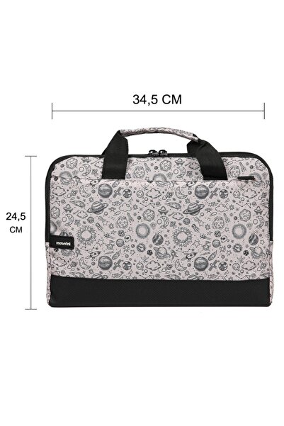 Moserini حقيبة كمبيوتر محمول منقوشة متوافقة مع Macbook Air-Pro مقاس 14 بوصة - 14.2 بوصة مع حماية للقاعدة وحزام كتف - مساحة