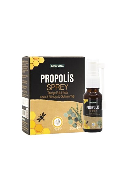 Aksu Vital Propolisli Boğaz Spreyi 20 ml (kekik- Ekinezya-okaliptus Ilaveli)