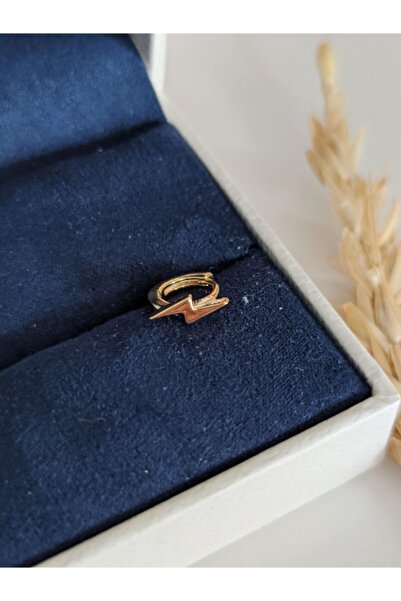 SU PERİSİ TAKI BİJUTERİ Cerrahi Çelik Gold Şimşek Halka Piercing , Tragus