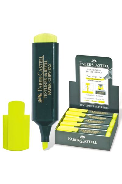 Faber Castell قلم هايلايتر أصفر فلوري فائق 10 عبوات
