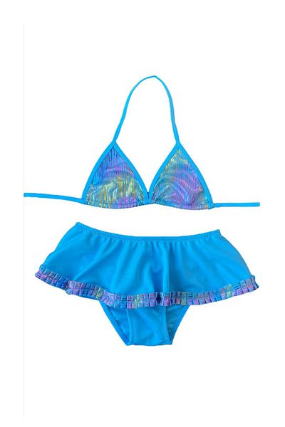 Nilmay mayo Set bikini pentru fete albastre