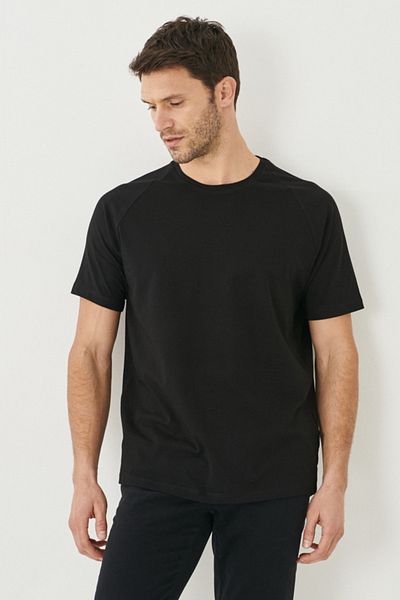 AC&Co / Altınyıldız Classics Men's Black Slim Fit Slim Fit Crew Neck Cotton Flexible T-Shirt