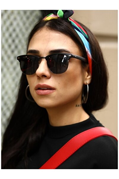 Oppacity Clubmaster Unisex Sunglasses - Black Sunglasses