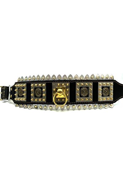 Tasma Market Siyah Özel Tasarım Yumuşak Dokulu Pirinç Döküm Köpek Tasması