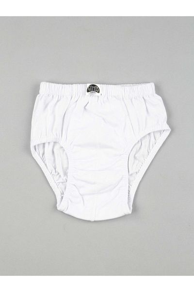 GÜMÜŞ Boy's 12-Piece White Slip Panties 3032