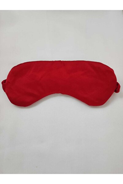 elvin aksesuar Kırmızı Renk Saten Uyku Bandı - Göz Bandı