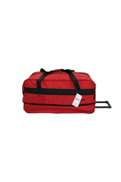 ESCAPE 203 Red Two Wheeled Check Travel Bag