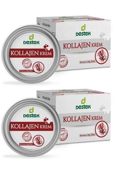 Destek Red Collagen Cream - 50ml X2 Pieces with Seaweed Extract