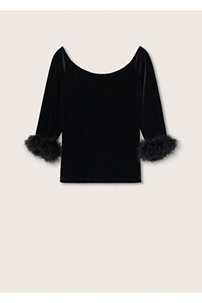 MANGO Woman T-Shirt με φτερά