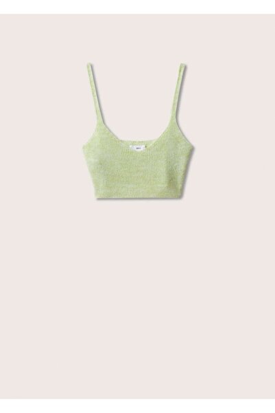MANGO Woman Cropped Knit Top