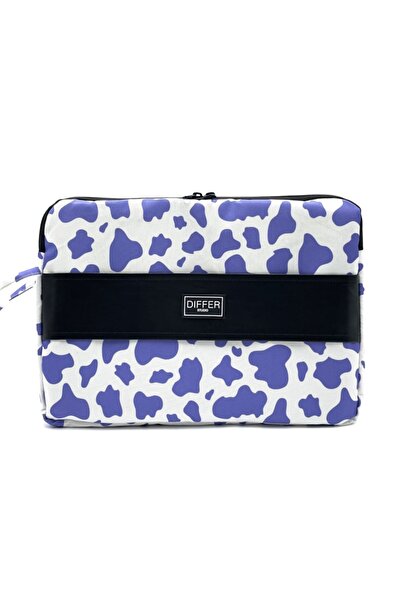 Differ Studio 15.6 بوصة أرجواني بقرة نمط كمبيوتر محمول/ماك بوك/دفتر/حقيبة/حقيبة