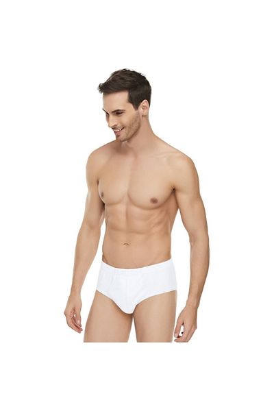 Tutku Elit Slip alb pentru bărbați, 3 pachete, 100% bumbac pieptănat, sezon nou