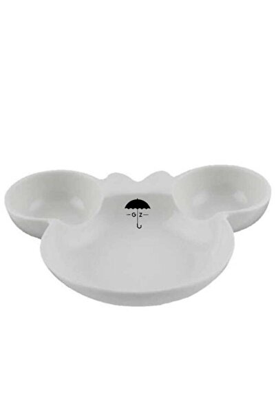 GÖLGE ZÜCCACİYE Mickey Mouse Model Porselen Çerezlik Kahvaltılık