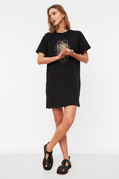 Trendyol Collection Kleid - Schwarz - Jerseykleid