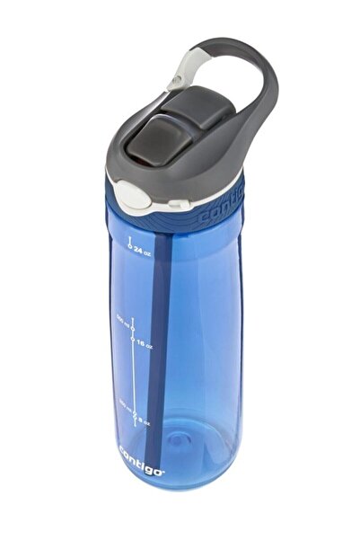 Contigo Ashland Single Hand Blue Water Bottle - 720ml Bass Inner Lock, Inner Dress -2191379