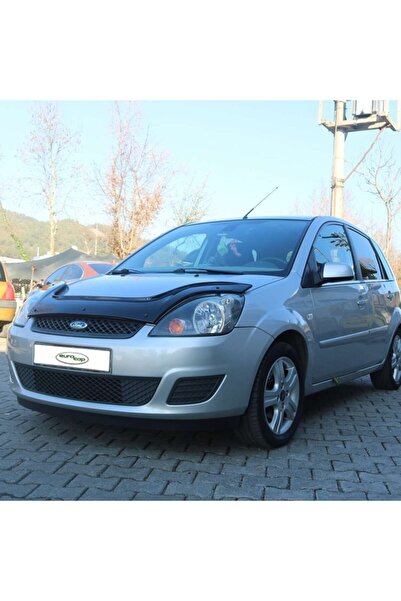 EUROCAP Ford Fiesta Ön Kaput Koruma Rüzgarlığı 3mm Akrilik (abs) Parlak Siyah Deflektör 2002-2008