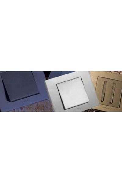 OVİVO Grano Silver Grounded Socket Frame Included