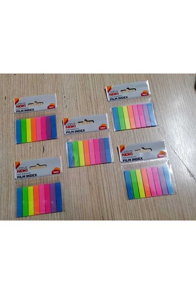 Noki 8 Colors Film Index Adhesive Paper 5 Packs!!