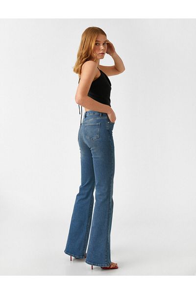 Koton Blugi cu talie înaltă - Blugi Flare Fit